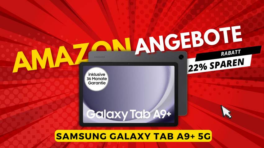 Samsung Galaxy Tab A9+ 5G – Jetzt 61€ günstiger auf Amazon!