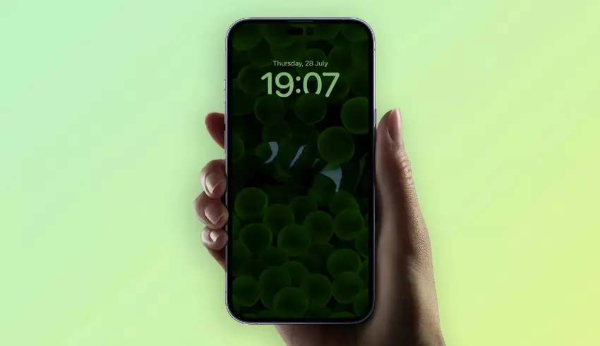 So wird das permanent angezeigte Hintergrundbild auf dem iPhone 14 Pro aussehen