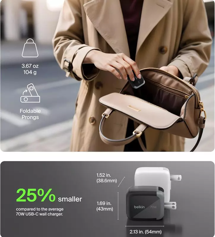 BoostCharge Pro 3-Port GaN-Wandladegerät