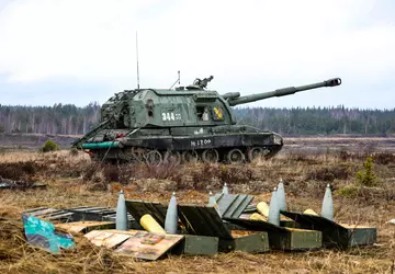 Die ukrainischen Streitkräfte beschlagnahmten bei einem ...