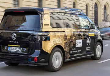 Die autonomen Elektrofahrzeuge ID.Buzz von Volkswagen ...