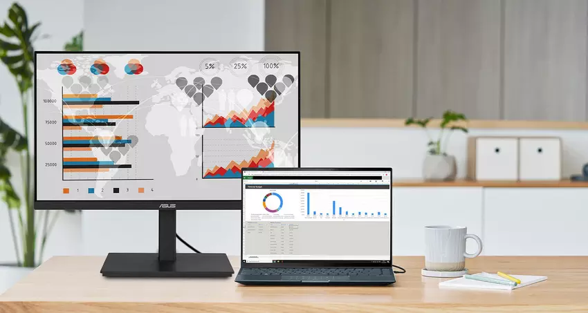 ASUS hat einen QHD-Business-Monitor mit 100 Hz Bildwiederholrate und bis zu 90 W Stromübertragung über USB-C für 365 € vorgestellt