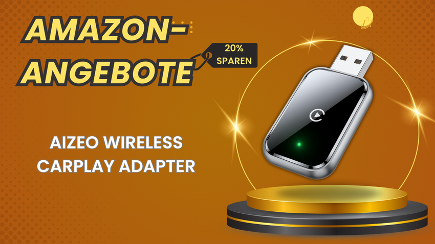 AIZEO CarPlay Wireless Adapter – Jetzt 14€ günstiger!