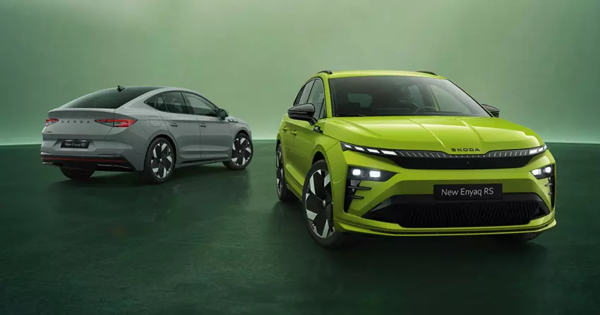 Škoda Enyaq RS und Enyaq Coupé RS in Design und Ausstattung aktualisiert