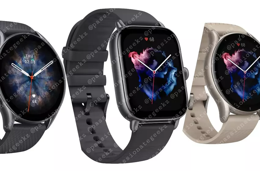 Amazfit GTR 3, Amazfit GTR 3 Pro und Amazfit GTS 3 Spezifikationen, Preise und Qualitätsbilder sind geleakt worden