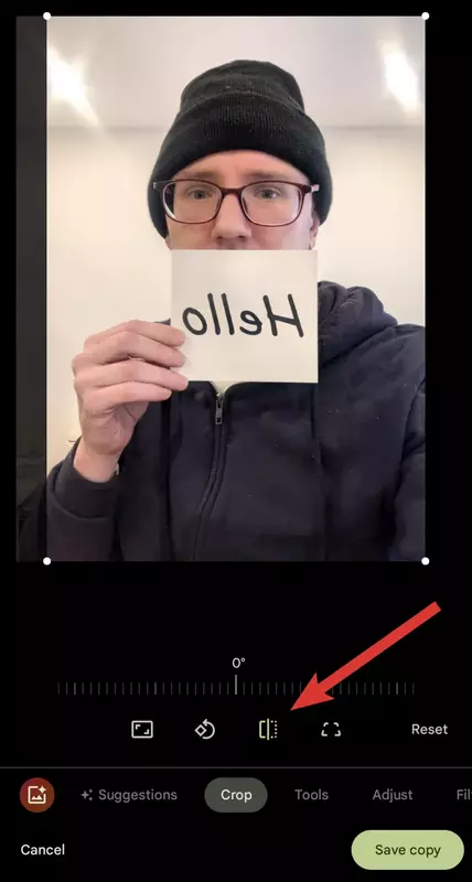 Reparieren Sie gespiegelte Fotos in der Google Fotos-App auf Android