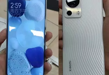 Display mit einer Kerbe, wie das ...