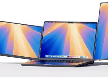 Ein Laptop - drei Bildschirme: Jsaux ...