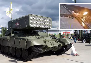 Eine billige ukrainische FPV-Drohne traf ein ...