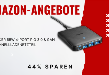 Anker 65W Schnellladegerät: Vier Geräte gleichzeitig ...