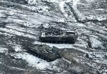 Die ukrainischen Streitkräfte zerstörten einen Konvoi ...