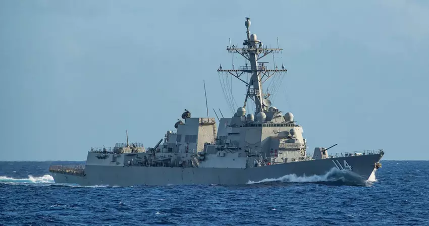 Die US-Marine hat den Zerstörer USS Ralph Johnson der Arleigh-Burke-Klasse ins Südchinesische Meer entsandt, der Tomahawk-Marschflugkörper tragen kann.