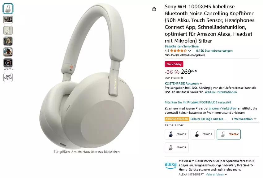 Sony WH-1000XM5 Kopfhörer