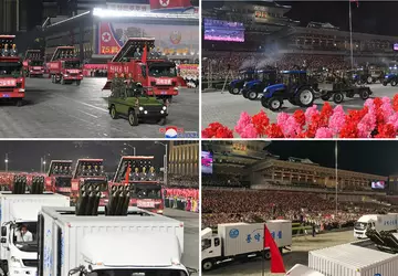 Die DVRK zeigte eine Flotte von ...