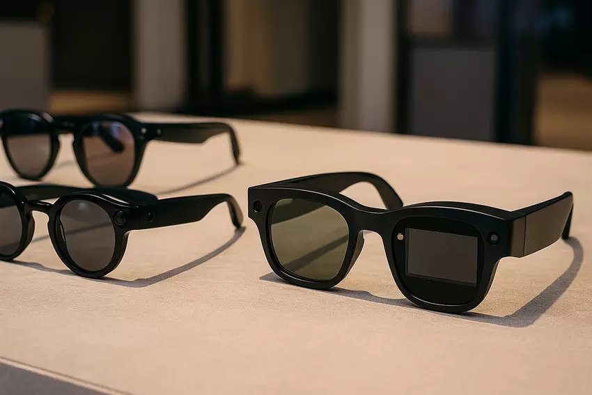 Illustratives Bild der intelligenten Brille der Zukunft