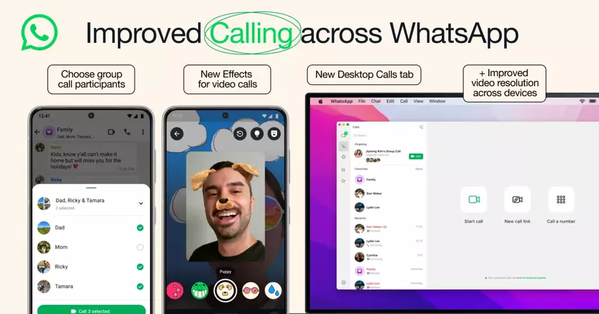 Ein Icon für die neuen Videogesprächsfunktionen von WhatsApp