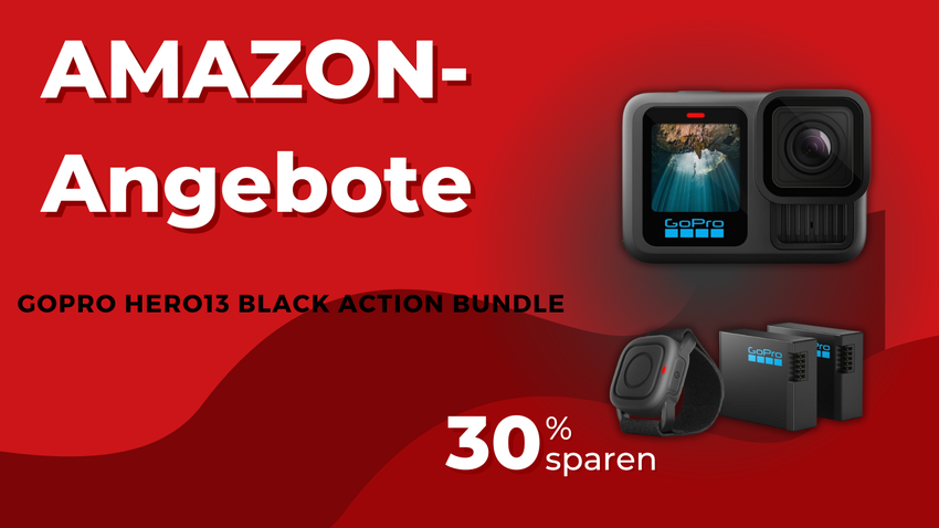 GoPro HERO13 Black Action Bundle – Jetzt 150€ sparen bei Amazon!