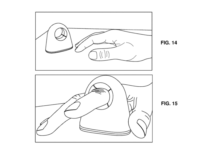 SKIZZE des kompakten Fitbit-Gadgets zur Blutdruckmessung