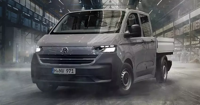 Der neue VW Transporter DoKa mit offener Ladefläche ist bereits im Konfigurator der Marke verfügbar