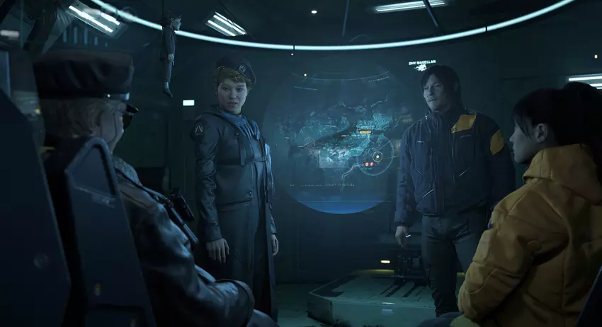 Eine Szene aus Death Stranding 2, wo Kino und Spiele sich verweben