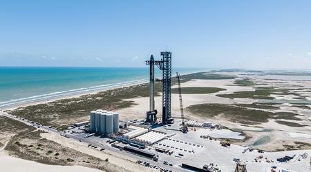 Der 140 Meter hohe Roboter Mechazilla bereitete den Start des leistungsstärksten SpaceX Starship-Raketensystems der Geschichte vor
