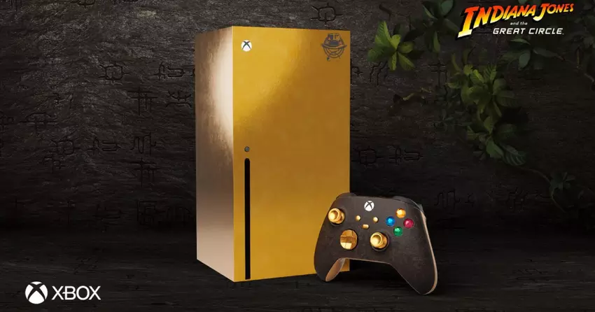 Microsoft verschenkt eine goldene Xbox Series X an diejenigen, die das Indiana-Jones-Rätsel lösen