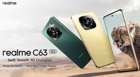 realme C63 5G: 120Hz Display, MediaTek Dimensity 6300 Chip, IP54 Schutz und 5000mAh Akku für $119