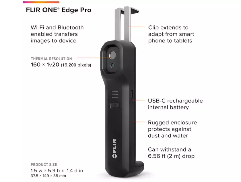 FLIR ONE Edge Pro Wärmebildkamera mobil