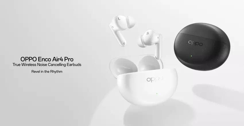 OPPO Enco Air 4 Pro ist in Europa angekommen, mit ANC, Bluetooth 5.4, LHDC-Unterstützung, bis zu 44 Stunden Akkulaufzeit und einem Preis von €79