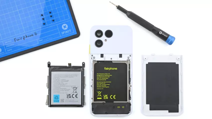 Reparierbarkeit des Fairphone 6. Illustration: iFixit