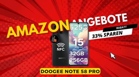 DOOGEE Note 58 Pro: Jetzt mit 33% Rabatt - nur 139,99€ statt 209,99€!