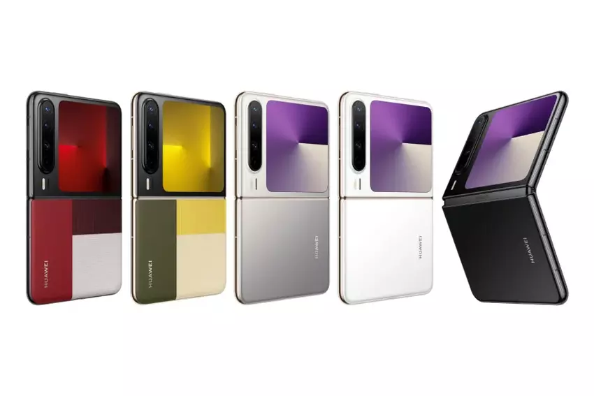 Ungewöhnliches faltbares Smartphone Huawei Pura X kommt erstmals in China in den Handel