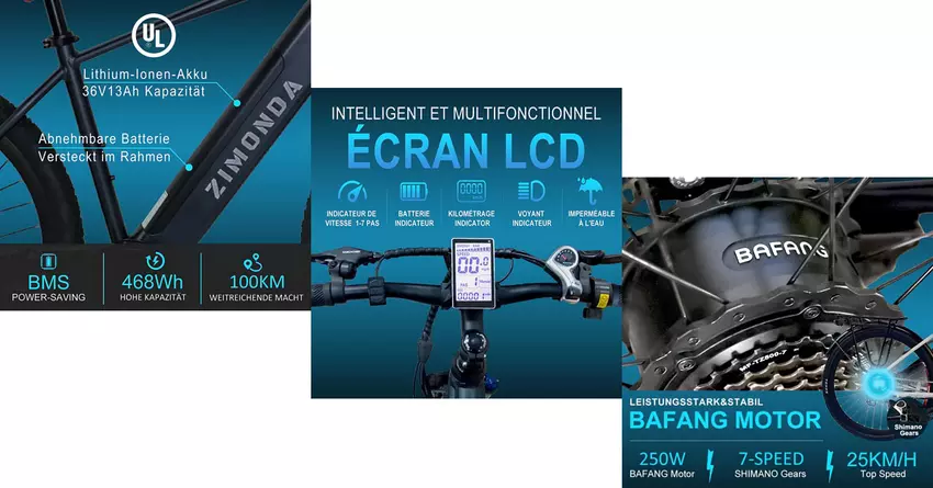 ZIMONDA E-Bike bestes Elektrofahrrad zur Lieferung