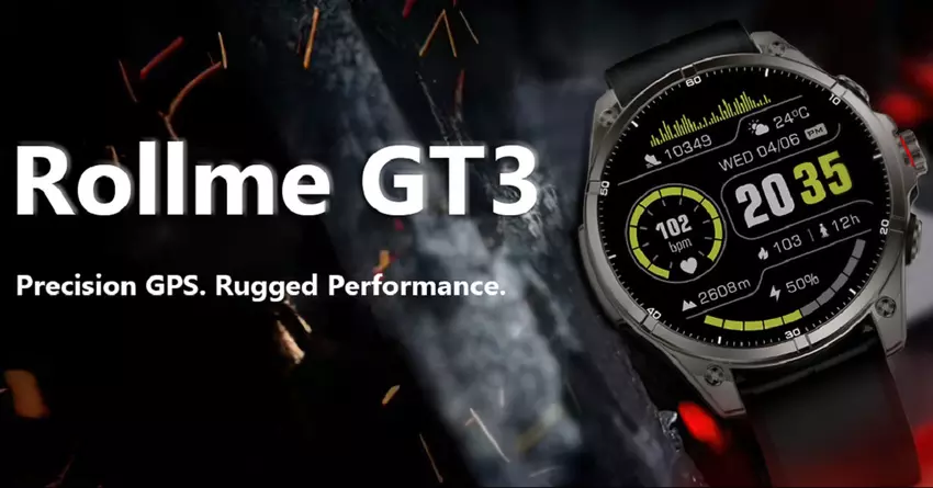 Die erschwingliche Rollme GT 3 Smartwatch mit enormer Akkulaufzeit, fortschrittlicher GPS-Navigation und hunderten Sportmodi wurde eingeführt