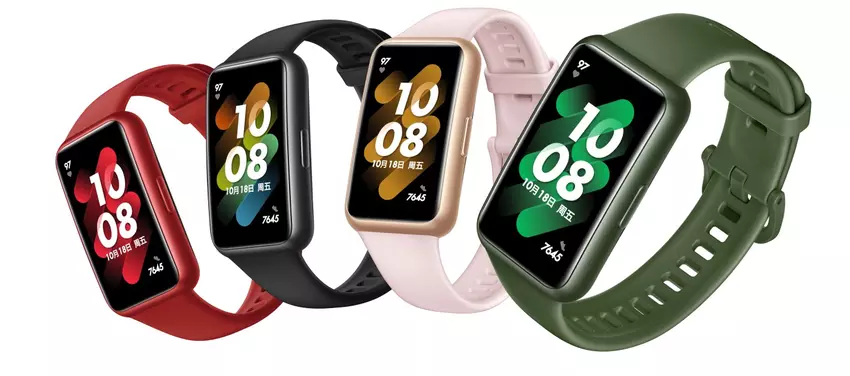 Huawei Band 7: ein Fitnessarmband mit niedlichem Design, einem Pulsoximeter und einer Autonomie von bis zu 14 Tagen für 40 US-Dollar