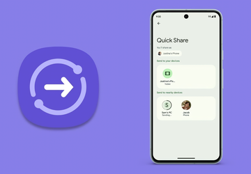 Google könnte Quick Share auf iPhone- ...