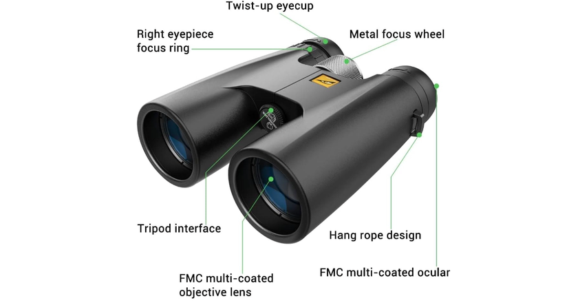 Birds of Prey Optics 10x42 kleine ferngläser für die vogelbeobachtung