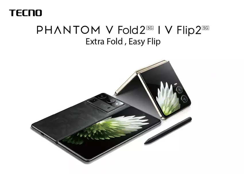 Ohne auf die Ankündigung zu warten: Tecno hat Vorbestellungen für die faltbaren Smartphones Phantom V Fold 2 und Phantom V Flip 2 eröffnet