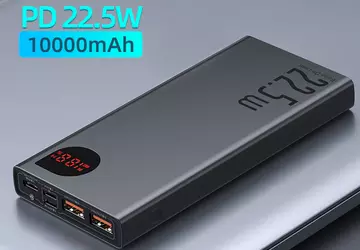 Baseus 10.000mAh-Akku mit Schnellladefunktion und fünf ...