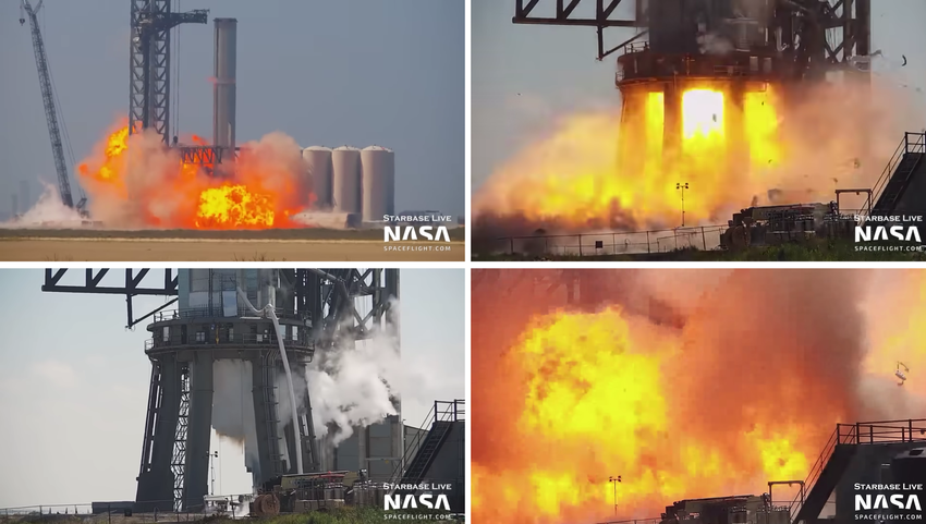 SpaceX Starship's Super Heavy Booster 7 explodiert episch während eines Tests (Video)