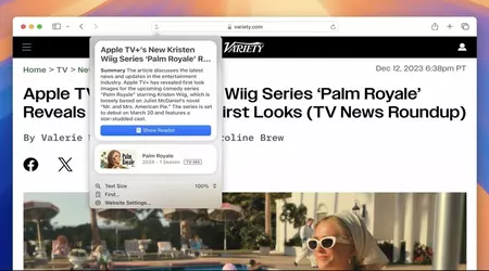 Safari in iOS 18 hat eine neue Highlights-Funktion mit KI, die Informationen von einer Website anstelle des Benutzers liest
