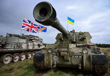 Britische Haubitze AS-90 zerstört drei russische ...