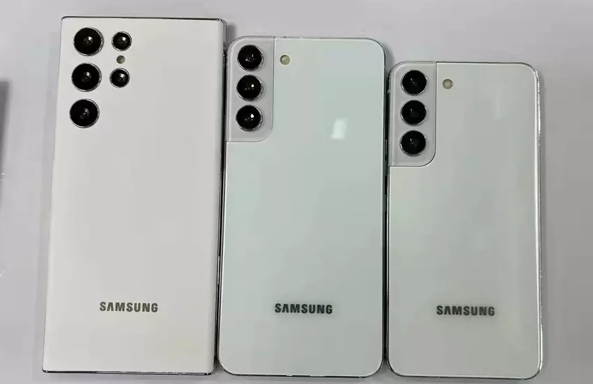 Noch ein groß angelegtes Leak: Alle drei Flaggschiffe der Samsung Galaxy S22-Reihe wurden auf Foto und Video gezeigt