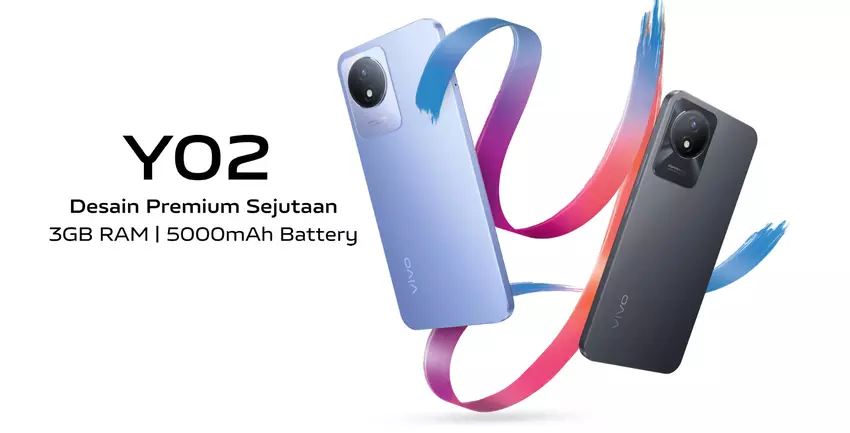 vivo Y02: 6,51" Bildschirm, 5000 mAh Akku und Android 12 Go Edition für $95