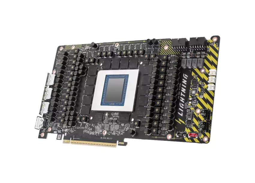 MSI GeForce RTX 5090 32G Lightning Z mit einem 8-Zoll-Display