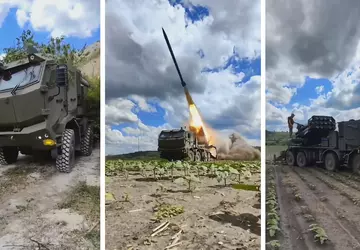 Das ukrainische Militär zeigte zum ersten ...