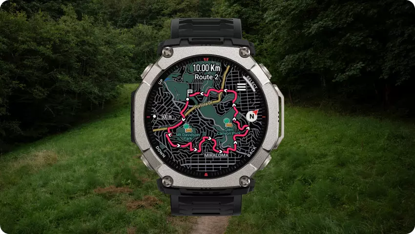 Routenplanung auf Amazfit T-Rex Ultra 2