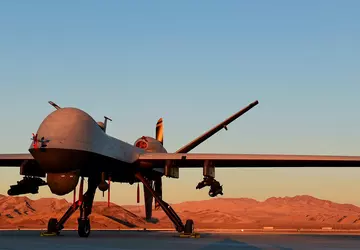 Eine Aufklärungsdrohne des US-Militärs ist in ...