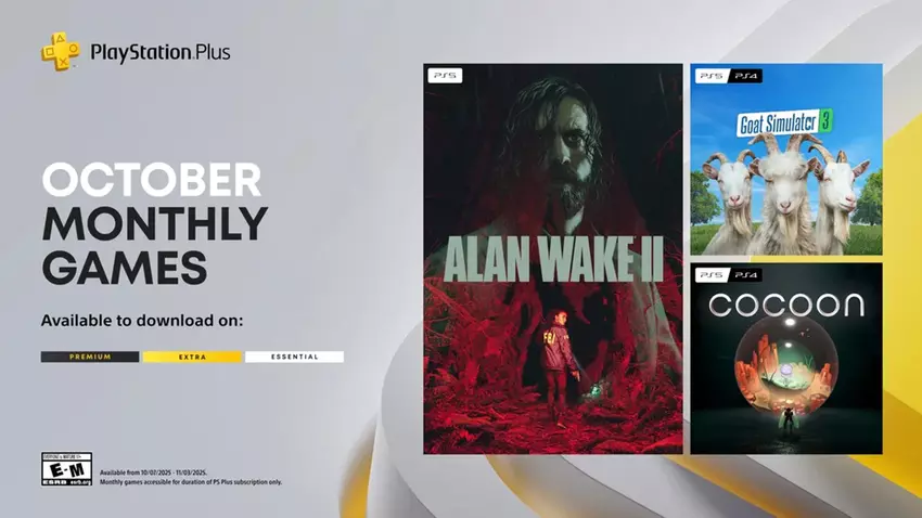 Alan Wake 2, Goat Simulator 3 und Cocoon sind jetzt für Abonnenten aller PS Plus-Pläne verfügbar
