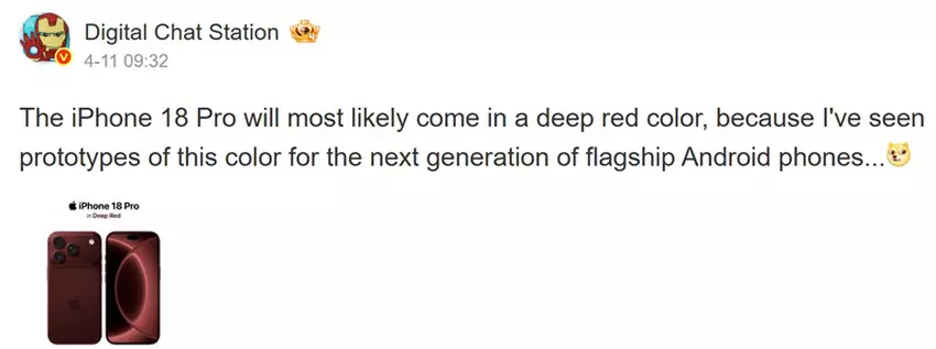 Konzept des Crimson iPhone 18 Pro